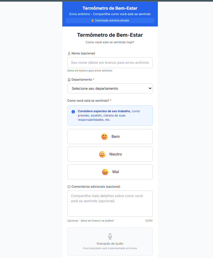 Termômetro de bem-estar